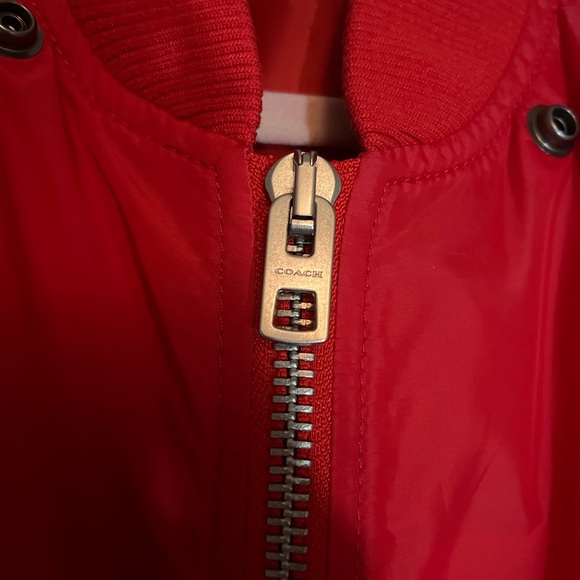 COACH MA-1 - Red Bomber Jacket - Picture 5 of 6